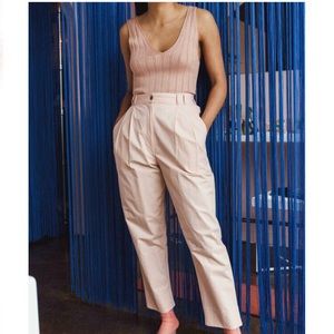 Wray fielding trousers in pink clay